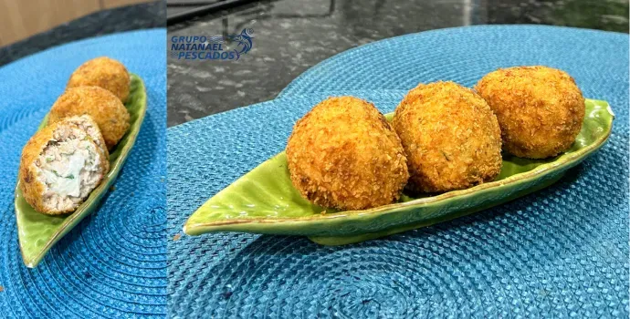 Bolinho de Salmão com Cream Cheese