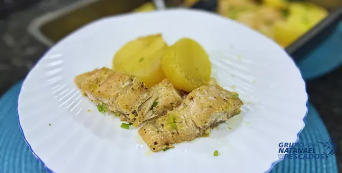 Tainha Assada com Batatas