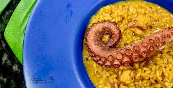 Risoto de Polvo com Lemon Pepper