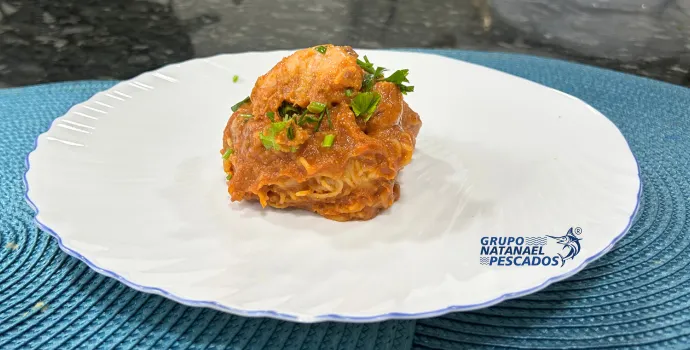 Cabelo de Anjo com Camarão