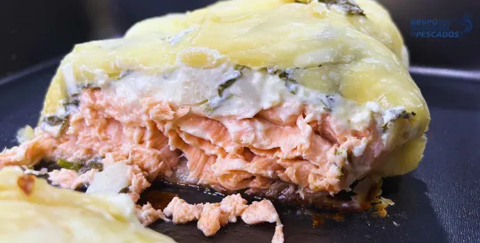Receita de Salmão Folhado