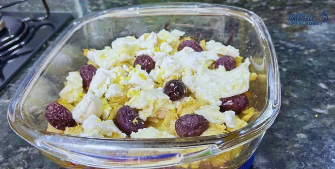 Bacalhau com Batatas e Burrata